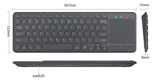 Teclado Kaypad De 78 Teclas Con Panel Táctil, Duradero,