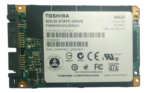 Ssd Toshiba De 64gb