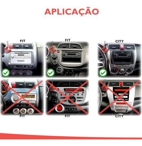 Imagem 6 de 7 de Moldura De Painel 2 Din Mp5 Multimídia Para Honda Fit 2013