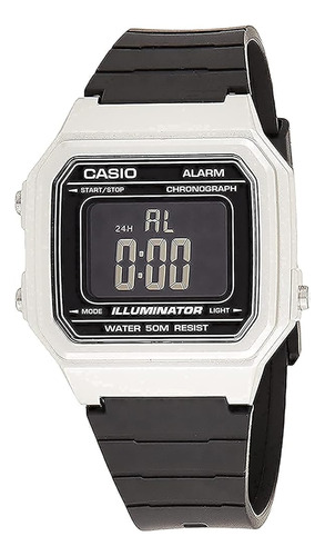 ~? Casio W-217hm-7b Niños Reloj Para Hombre Alarma Cronómetr