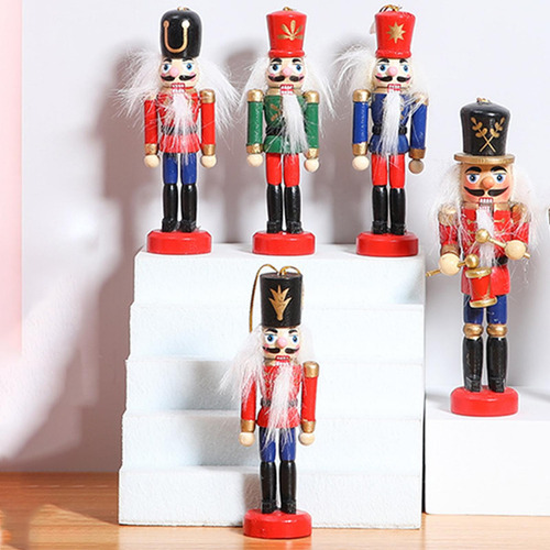 Conjunto De Adornos De Cascanueces De Navidad Figuras De