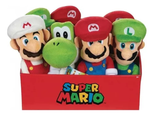 Peluche Mario Bross Luigi Del Fuego Varios Coleccionable