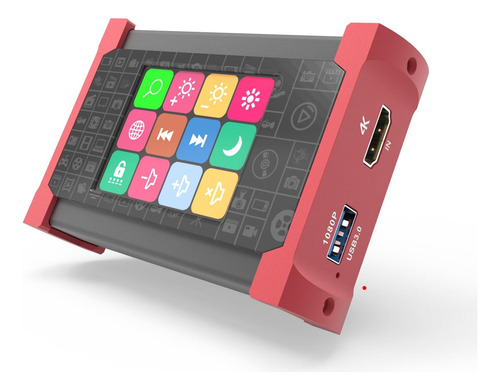 Placa De Captura Com Controlador De Transmissão Macropad E