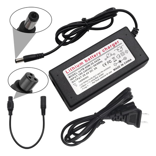 Cargador De Batería De 29.4v 2a Universal 2 Enchufes 1...