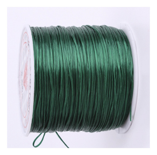 Hilo Elastico Para Pulsera 0.6 Mm Verde Oscur 100 Mtr Aprox