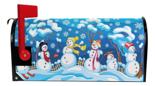 Invierno Snowman Magnetic Boxbox Cover Holiday Holiday Con C