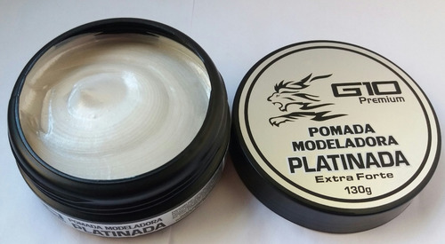 Pomada Modeladora Platino G10 Extra Fuerte 130g