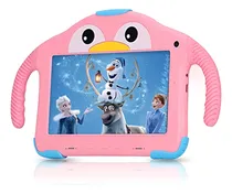 Comprar Tablet Para Niños, Tablet De 7 Pulgadas, Tablet Con Wifi Para Niños Pequeños, Doble Cámara, 32 Gb, Control Parental, Google Play , Youtube, Netflix, Android 10, Funda A Prueba De Niños, Rosa