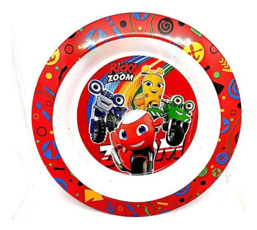 Prato Bowl Decorado 18x18 Ricky Zoom Microondas 01431 Babygo