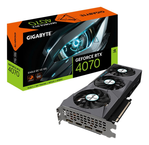 Placa De Video Gigabyte Geforce Rtx 4070 Eagle Oc V2 12gb