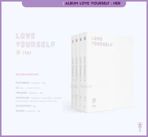 Álbum Do Bts Love Yourself: Seu Original/4 Sets | MercadoLivre