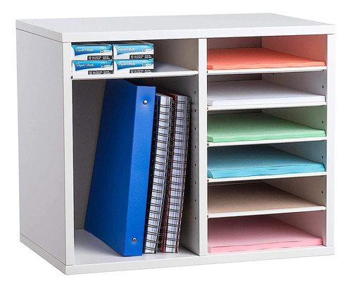 Organizador Ajustable De Madera, Blanco