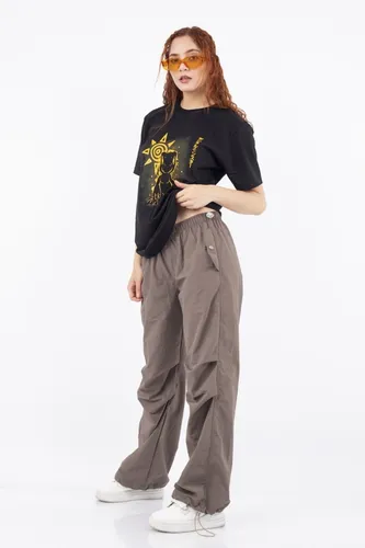 Pantalon tela mojada hot sale