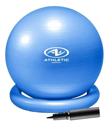 Pelota De Inestabilidad Balance Tipo Bosu Fisioterapia 65 Cm Color Azul