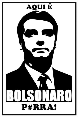 Poster Foto Bolsomito 50x75cm Aqui É Bolsonaro  Plastificado