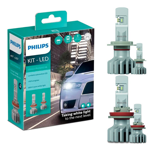 Kit Super Led Philips H7 + H11 