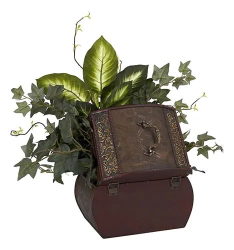 Casi Natural 6684 Violeta Africana, Dieffenbachia Y Hiedra C