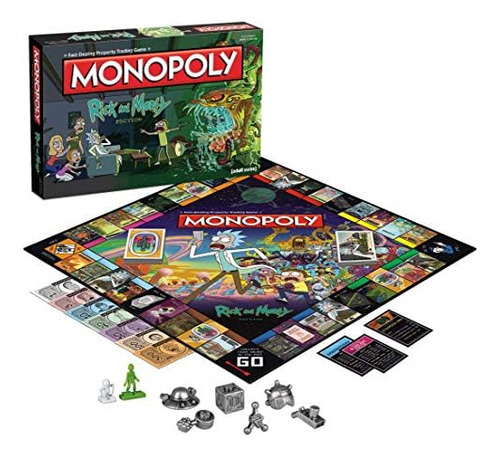 Juego De Mesa Monopoly Rick Y Morty | Basado En La Exitosa S