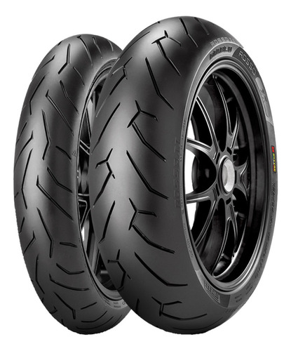 Pneu Pirelli Moto 100/80r17 + 150/60r17 Diablo Rosso 2
