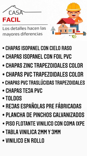 Imagen 2 de 10 de Chapa Isopanel 50mm Con Cielorraso Espuma