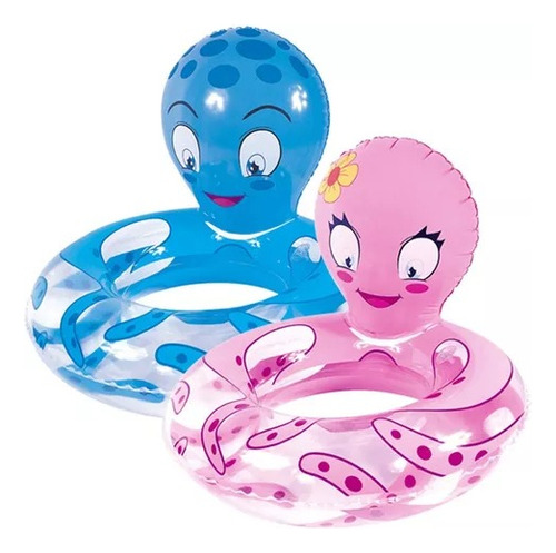 Salvavidas Inflable Pulpo Rosa/celeste Bestway 36106