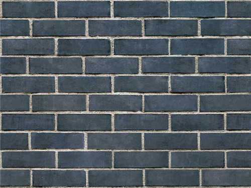 Imagen 3 de 5 de Papel Tapiz Ladrillos Azul Piedra Adhesivo Pared