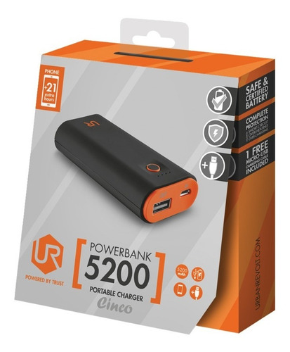 Batería De Respaldo Trust Cinco Negra Netpc Mercado Pago