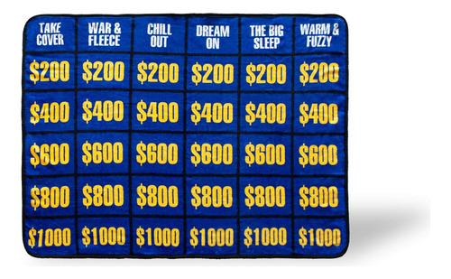 Just Funky Jeopardy Game Board - Manta De Forro Polar Grande