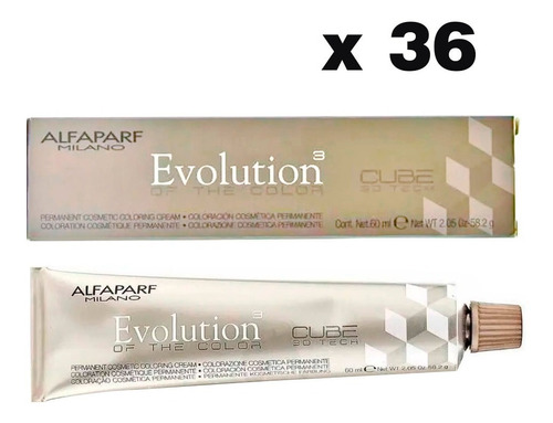 36 Tinturas Alfaparf Evolution Coloracion Cabello X 60 Gr