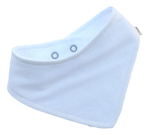 Imagen 1 de 10 de Babero Bandana Liso Doble Broche Somos Fabricantes