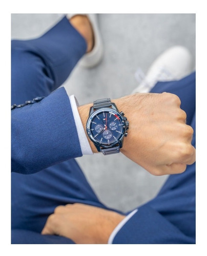 Reloj Tommy Hilfiger Hombre Todo Azul Acero 1791789