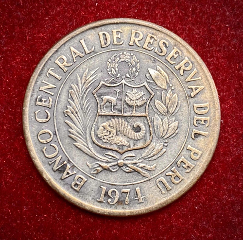 Moneda 1 Sol De Oro Peru 1974 Km 248