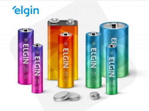 45 Baterias Pilhas Elgin Cr2032 - 9 Cartelas