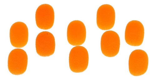 10 Piezas De Cubierta De Micrófono Esponja De Auricular Con