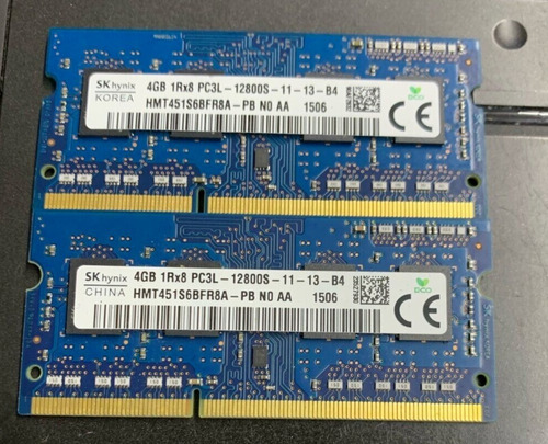 Memoria Original Para Laptop  Hynix 4gb Ddr3 Pc3l-12800s