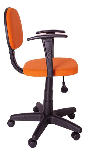 Cadeira Sec. Gir. Carenada C/ Braço Fixo T Reto J Serrano Cor Laranja