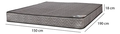 Colchón Comprimido Plus Bonnell 2 Plazas 150x190x18 Cm