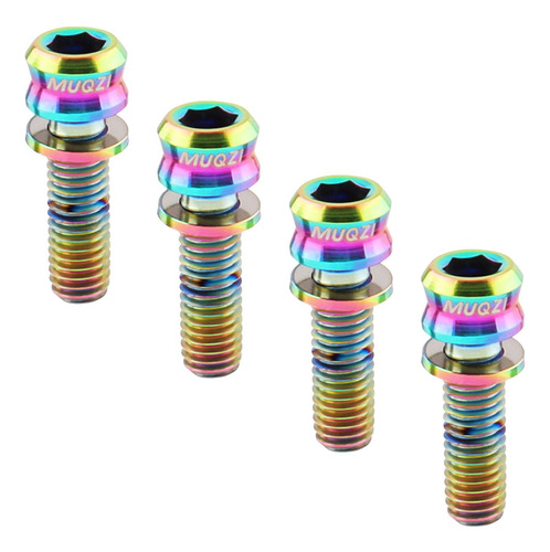 4 Tornillos De Titanio Para Manillar De M5 17 Multicolor