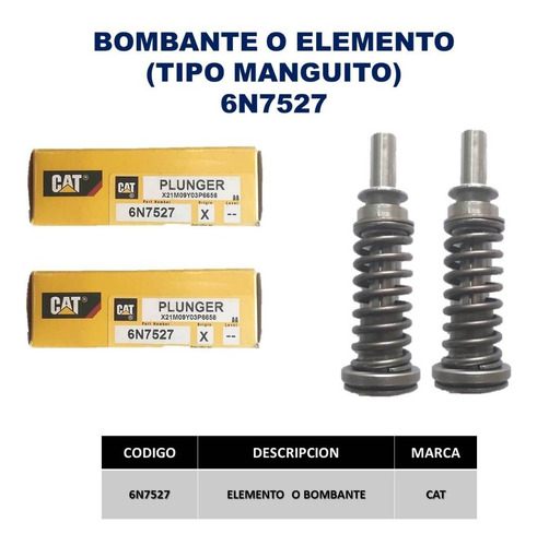 Bombante O Elemento 6n7257 Cat Tipo Manguito