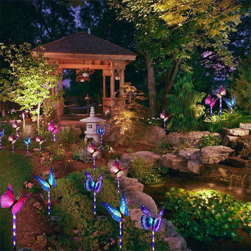 . Paquete De 3 Luces Solares De Jardín For Exteriores E