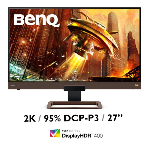 Imagen 7 de 12 de Monitor gamer BenQ Serie EX EX2780Q LCD 27" gris metalizado 100V/240V