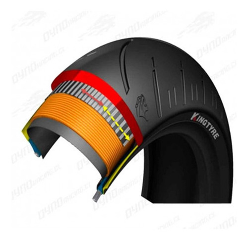Imagen 2 de 8 de Cubierta Kingtyre 160/60 Zr17 K97 Radial Pista Beitia Motos