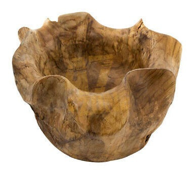 Teak Root Organic Bowl Brown Dining Room Home Decor Tabl Ggz