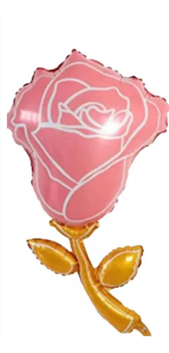 4 Globo Metalico Gigante En Forma Flor Y Rosas Amor Amistad