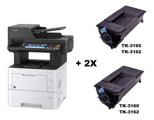 Impressora Kyocera Multifuncional M3145idn + 02 Toner Extra