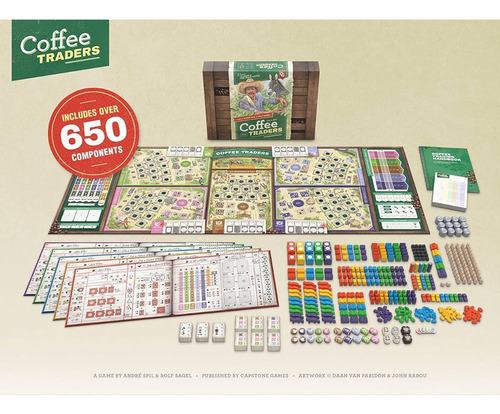 Capstone Games: Coffee Traders - Juego De Mesa De Estrategia