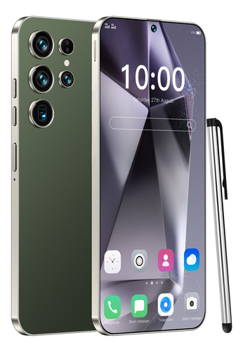 Sj Teléfonos Inteligentes Android Baratos 4g S25 Ultra 6.6 Pulgadas Ram4gb Y Rom128gb Verde Oscuro