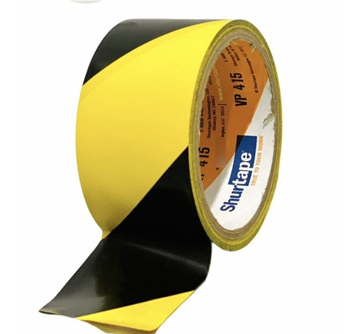 Cinta Delimitadora Amarillo/negro 48x33 De Pvc