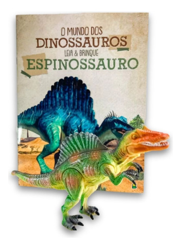 Livro Leia E Brinque Com Dinossauro Articulado Infantil Vários Modelos - Mundo Dos Dinossauros - Desenvolvimento Lúdico Montessori - Todolivro