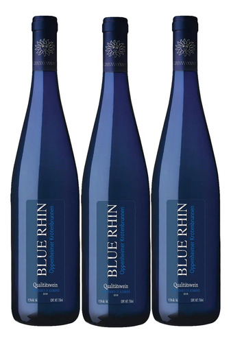 Pack De Vino Blanco Blue Rhin Oppenheimer 750ml - 3 Unidades